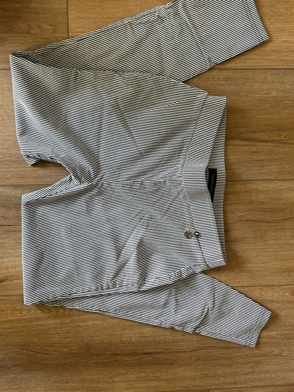 Tommy Hilfiger Black & White Pinstripe Chinos